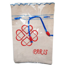 Sac brodé de luxe pour cadeaux avec nœud d'amour éternel  