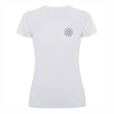 T-shirt respirant, manches courtes pour femme avec nœud d'amour éternel