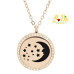 Collier diffuseur de parfum ou d’huile essentielle "La lune et les étoiles "