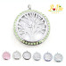 Collier diffuseur de parfum ou d’huile essentielle "L’arbre de la vie " avec strass en couleur