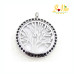 Collier diffuseur de parfum ou d’huile essentielle "L’arbre de la vie " avec strass en couleur