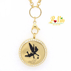 Collier diffuseur de parfum ou d’huile essentielle "La fée du bonheur "