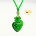 Collier diffuseur de parfum ou d’huile essentielle «Coeur» flacon en verre de Murano 