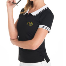 Polo, Chemise, bicolore, manches courtes pour femme