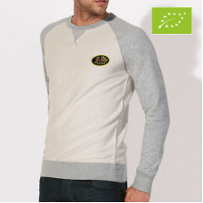 Sweat Bio d’haute qualité, dense, bicolore, manches longues pour homme